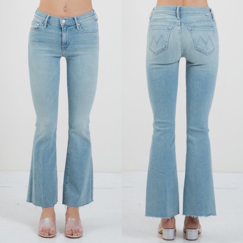 MOTHER- The Weekender Fray in Swimming Pool Sunday Size 30 Bootcut Jeans